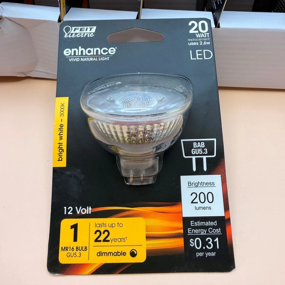 Pack of 6 Feit Electric BPBAB/930CA/6 20W EQ‎ DM MR16 LED Light Bulb